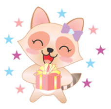 Lovely Raccoon Family sticker #6839240