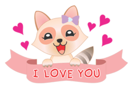 Lovely Raccoon Family sticker #6839253