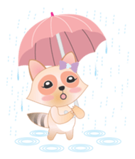 Lovely Raccoon Family sticker #6839258