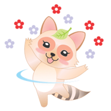 Lovely Raccoon Family sticker #6839263