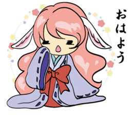 A fox and rabbit sticker #6839592