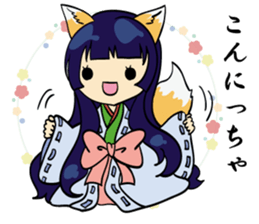 A fox and rabbit sticker #6839593