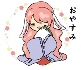 A fox and rabbit sticker #6839596