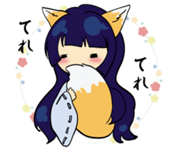 A fox and rabbit sticker #6839597