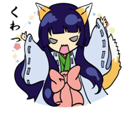 A fox and rabbit sticker #6839601