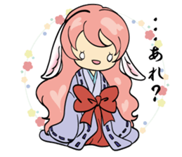 A fox and rabbit sticker #6839602