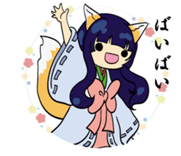 A fox and rabbit sticker #6839603