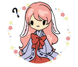 A fox and rabbit sticker #6839604