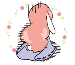 A fox and rabbit sticker #6839606