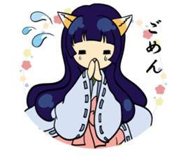 A fox and rabbit sticker #6839609