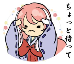 A fox and rabbit sticker #6839612