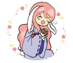 A fox and rabbit sticker #6839614