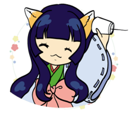 A fox and rabbit sticker #6839617