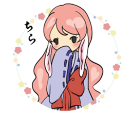 A fox and rabbit sticker #6839620