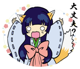 A fox and rabbit sticker #6839625