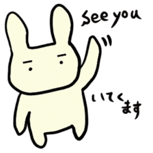 Simple communication and reply of Bunny sticker #6840152