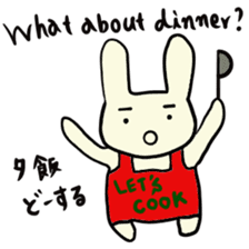 Simple communication and reply of Bunny sticker #6840155