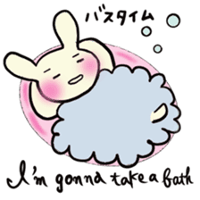 Simple communication and reply of Bunny sticker #6840156