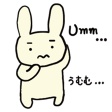 Simple communication and reply of Bunny sticker #6840158