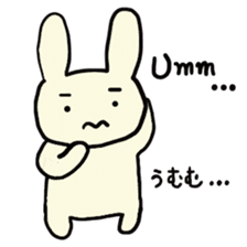 Simple communication and reply of Bunny sticker #6840158