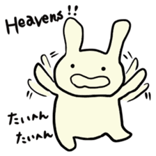Simple communication and reply of Bunny sticker #6840161