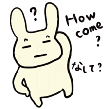 Simple communication and reply of Bunny sticker #6840162