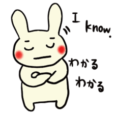 Simple communication and reply of Bunny sticker #6840163