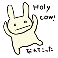 Simple communication and reply of Bunny sticker #6840165
