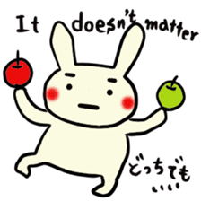 Simple communication and reply of Bunny sticker #6840166