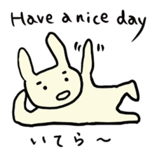 Simple communication and reply of Bunny sticker #6840167
