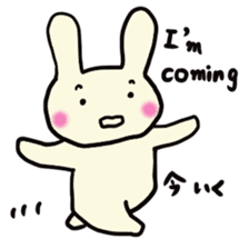 Simple communication and reply of Bunny sticker #6840171