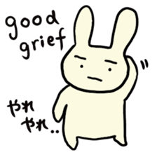 Simple communication and reply of Bunny sticker #6840172