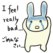 Simple communication and reply of Bunny sticker #6840183