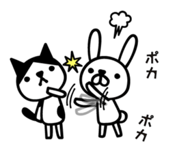 Greetings cat and animals3 sticker #6840257