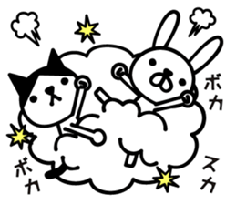 Greetings cat and animals3 sticker #6840258