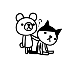 Greetings cat and animals3 sticker #6840260