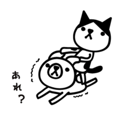 Greetings cat and animals3 sticker #6840261