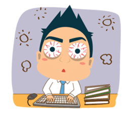 Mr.Tina (Office Syndrome) sticker #6840532