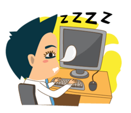 Mr.Tina (Office Syndrome) sticker #6840534