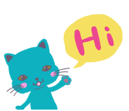 BLUE CAT , FUNNY DOG . sticker #6841672