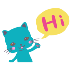 BLUE CAT , FUNNY DOG . sticker #6841672
