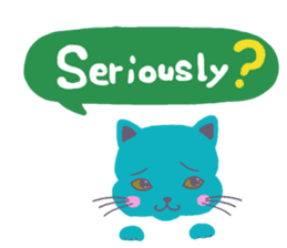 BLUE CAT , FUNNY DOG . sticker #6841674
