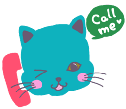 BLUE CAT , FUNNY DOG . sticker #6841676