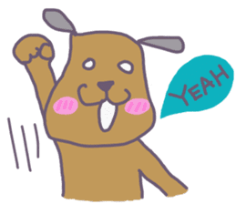 BLUE CAT , FUNNY DOG . sticker #6841678