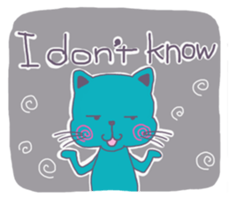 BLUE CAT , FUNNY DOG . sticker #6841682