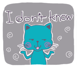 BLUE CAT , FUNNY DOG . sticker #6841682