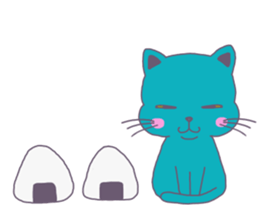 BLUE CAT , FUNNY DOG . sticker #6841684