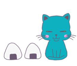 BLUE CAT , FUNNY DOG . sticker #6841684