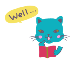 BLUE CAT , FUNNY DOG . sticker #6841685