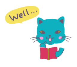 BLUE CAT , FUNNY DOG . sticker #6841685